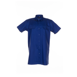 0410 Twill skjorte kort�rmet, Mellenbl�