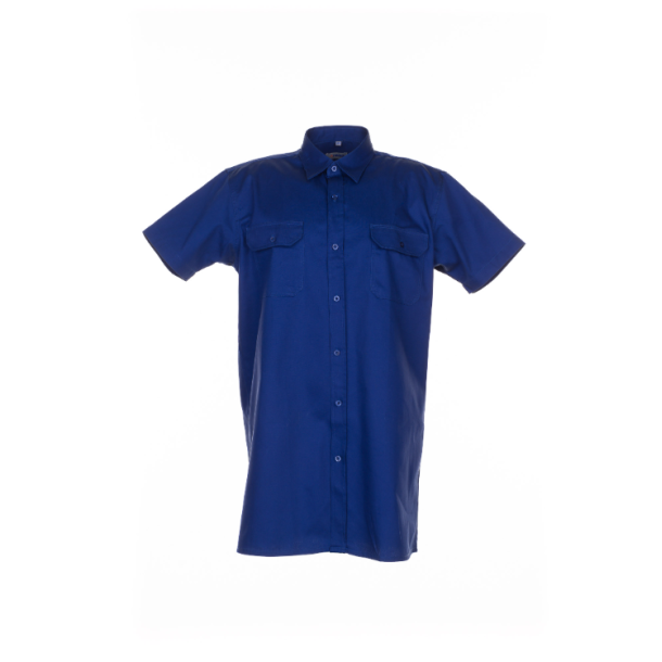 0410 Twill skjorte kort�rmet, Mellenbl�