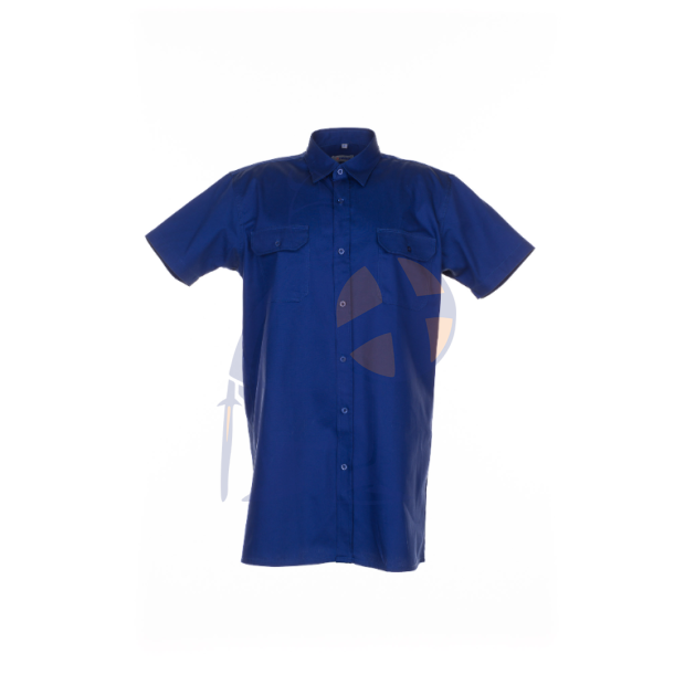 0410 Twill skjorte kort�rmet, Mellenbl�