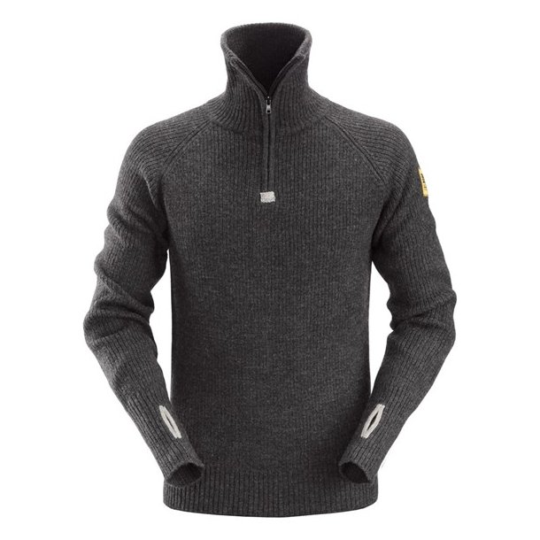 Uldtrje med kort lynls