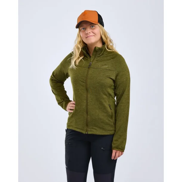 Abisko Fleece Jakke - Oliven