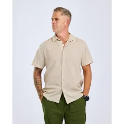 V�rnamo Hamp mix S/S Skjorte H�rbeige