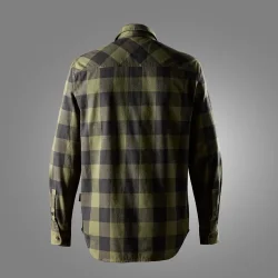 Snickers let flannelsskjorte khakigr�n/sort