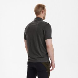 Gunnar Poloshirt- Dark Grey melange