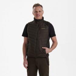 Moor Vatteret Vest med strik-Brown Leaf
