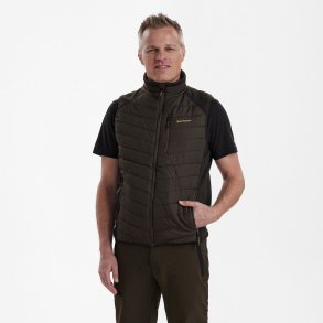 Moor Vatteret Vest med strik-Brown Leaf