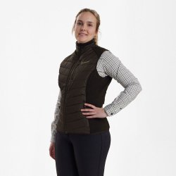 Lady Caroline Vatteret Vest-Brown Leaf