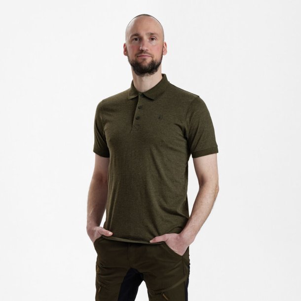 Gunnar Poloshirt- Adventure Green Melange
