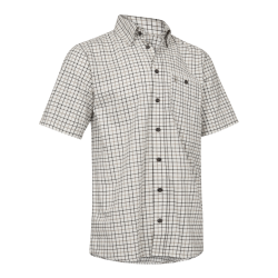 Gavin Skjorte S/S - Beige Check