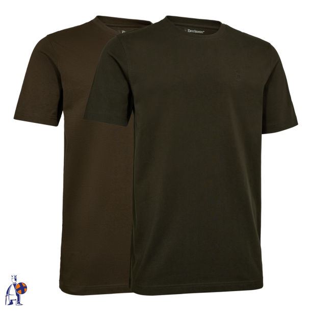2-pak T-shirts - Fallen leaf / Timber