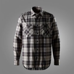 Snickers let flannelsskjorte gr�/sort