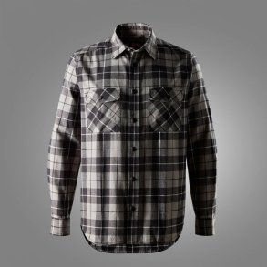 Snickers let flannelsskjorte gr�/sort