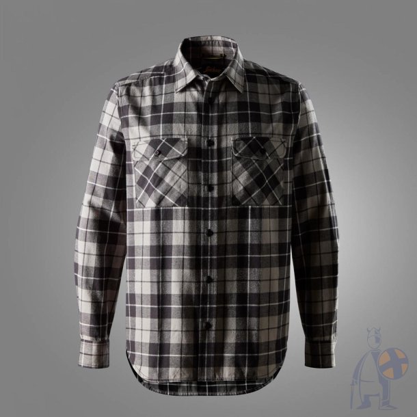 Snickers let flannelsskjorte gr�/sort