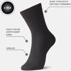 Bambus tennis str�mper - sort