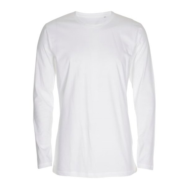 ST404 Mens Tee LS hvid