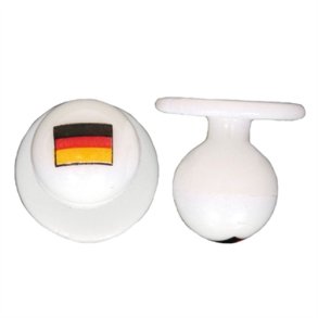 0258010 - kugleknopper med Tyskland (12 stk.)
