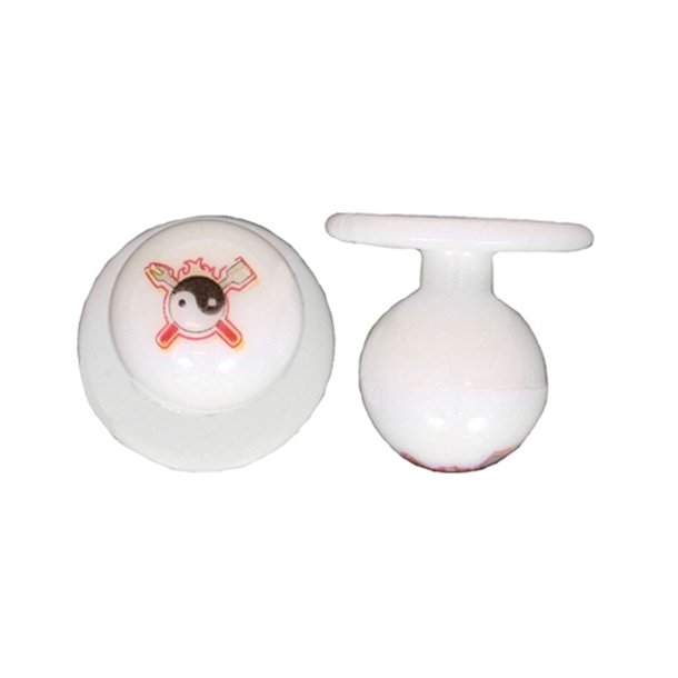 0298010 - kugleknopper med yin yang (12 stk.)