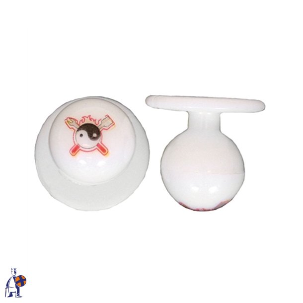 0298010 - kugleknopper med yin yang (12 stk.)