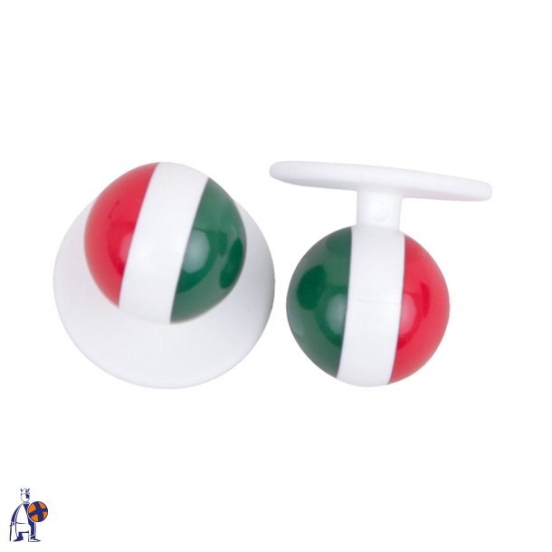 0568070- kugleknopper med Italien (12 stk.)
