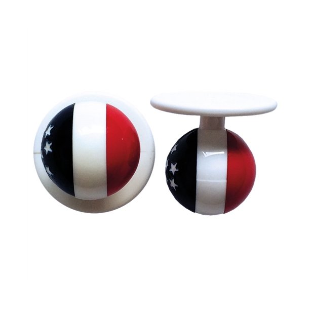 0578031- kugleknopper med Amerika (12 stk.)
