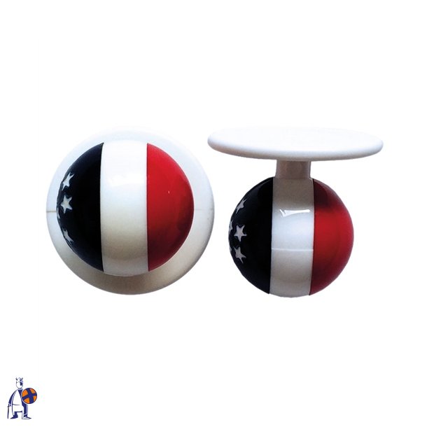 0578031- kugleknopper med Amerika (12 stk.)