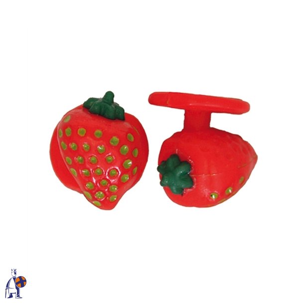 0698040- kugleknopper med jordb�r (12 stk.)
