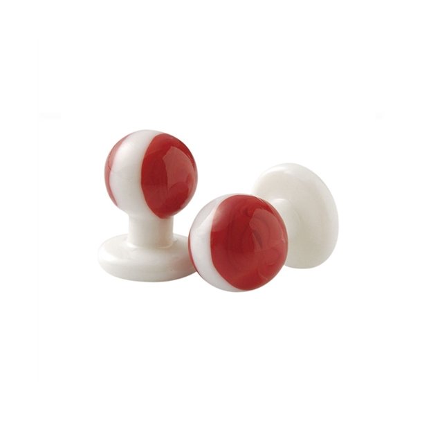 0882347- kugleknopper i glas med strig (12 stk.)