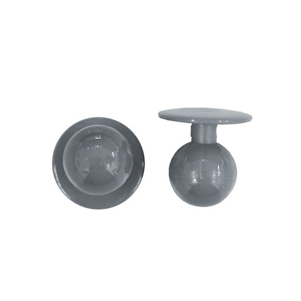 0908019 - kugleknopper farve gr (12 stk.)