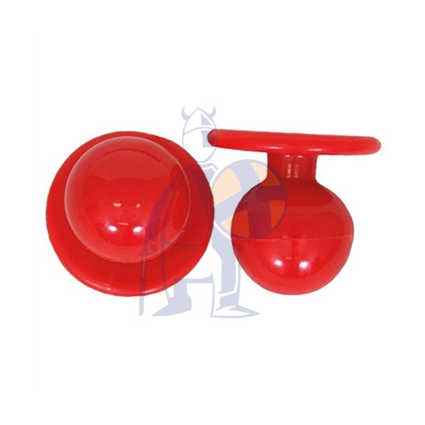 0908040 - kugleknopper farve r�d (12 stk.)