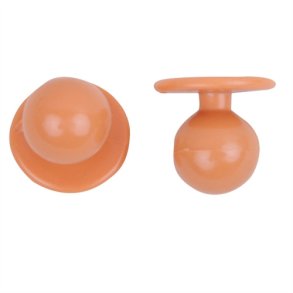0908045 - kugleknopper farve terracotta (12 stk.)