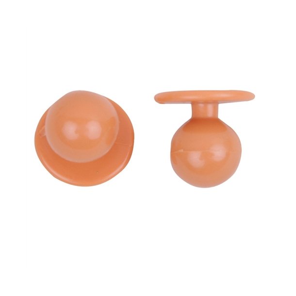 0908045 - kugleknopper farve terracotta (12 stk.)