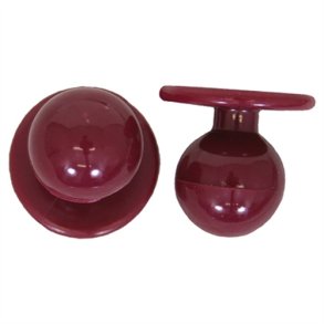 0908050 - kugleknopper farve bordeaux (12 stk.)