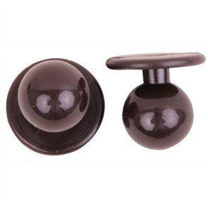 0908065 - kugleknopper farve toffee (12 stk.)