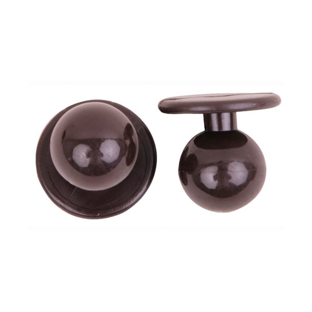 0908065 - kugleknopper farve toffee (12 stk.)