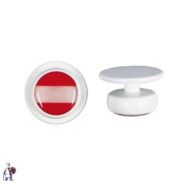 0928010- kugleknopper hvid med �strig (12 stk.)