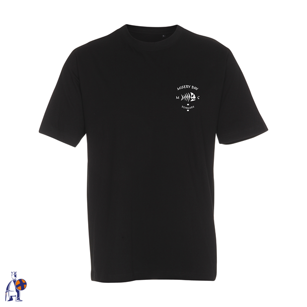 St 101sort t-shirt med Misery tryk