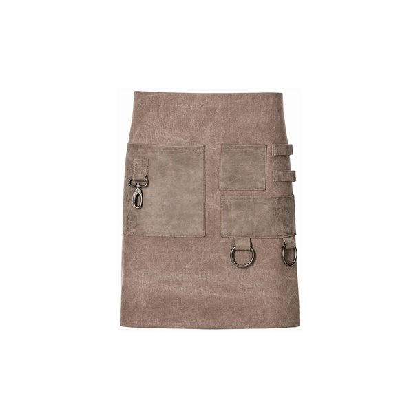 156 - Forbindslrred, med lommer og karabinhage, B 80 x L45 cm. toffee