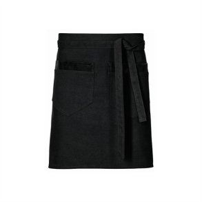 157 - Slipselrred foran, med lommer og lkker, B80 x L45cm. sort