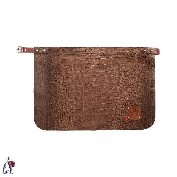 163 - Crocostyle Frontslips B 60 x L 40 cm. cognac