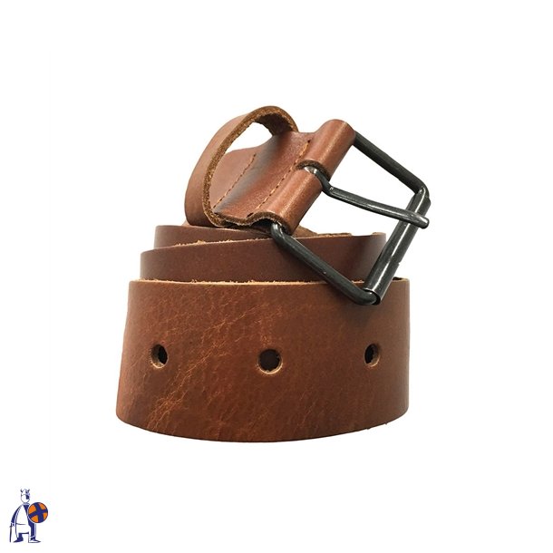 165 - Stropforl�ngelse til l�derslips og hagesm�kforkl�der, B 2,5 x L 60 cm. cognac