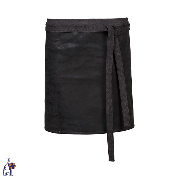 172 - Forslips i l�derlook, B 80 x L 45 cm. sort