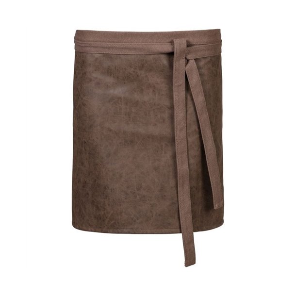 172 - Forslips i lderlook, B 80 x L 45 cm.  toffee