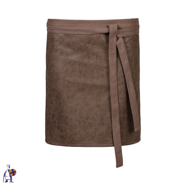 172 - Forslips i l�derlook, B 80 x L 45 cm.  toffee
