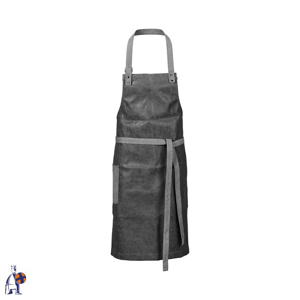 174 - Sm�kforkl�de i l�derlook, B 87 x L 85 cm. grafit