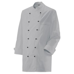 20020 - Langrmet kokkejakke slvgr