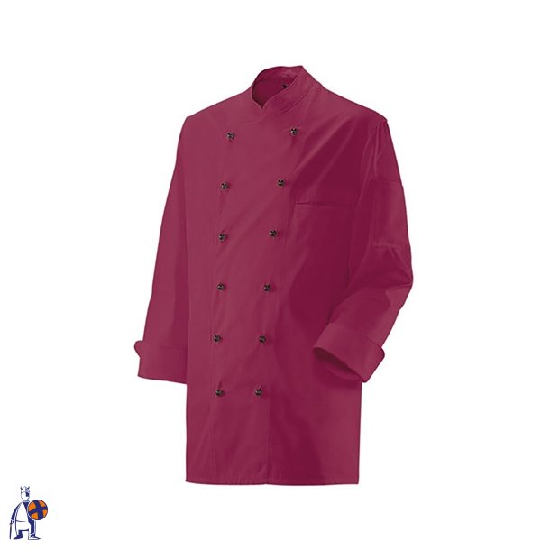 20020 - Lang�rmet kokkejakke bordeaux