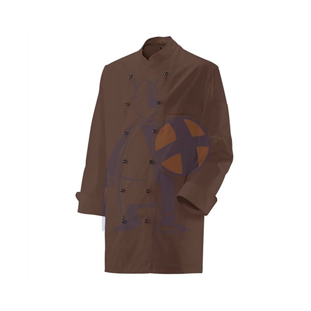 20020 - Lang�rmet kokkejakke toffee