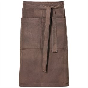 238 - Frontslips Derby, vokset, B 70 x L 75cm. toffee