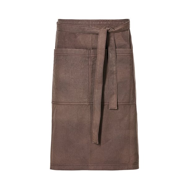 238 - Frontslips Derby, vokset, B 70 x L 75cm. toffee