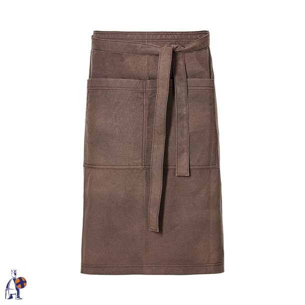238 - Frontslips Derby, vokset, B 70 x L 75cm. toffee
